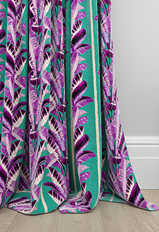 Miami, Purple - Made To Measure Curtains